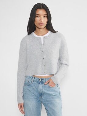 Aritzia Cashmere Relaxed Crew Cardigan